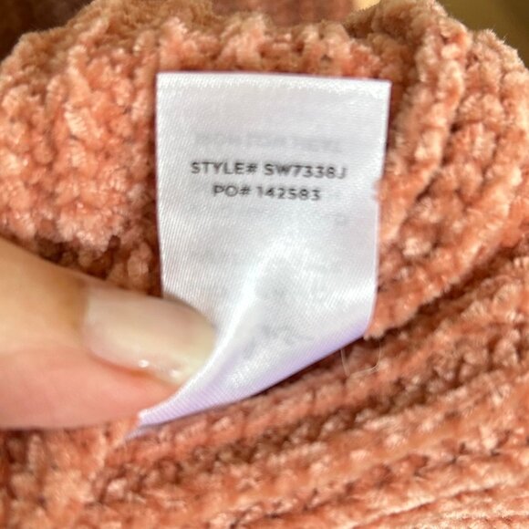 NWT Lulus Colors of Autumn Beige Multi Striped Chenille Knit Sweater Dress Sz L - Picture 11 of 12